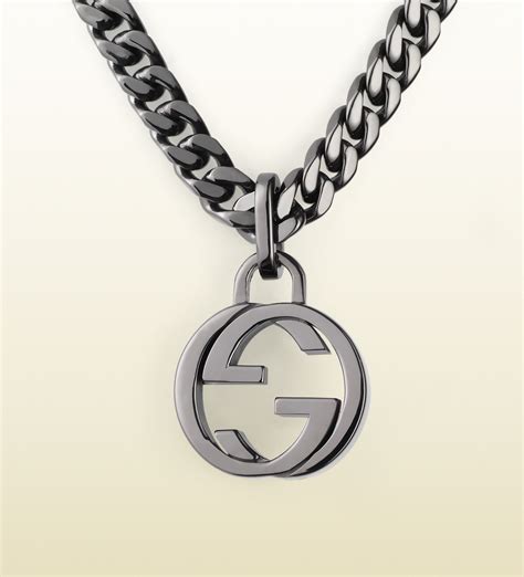 gucci necklace interlocking g|gucci interlocking g pendant.